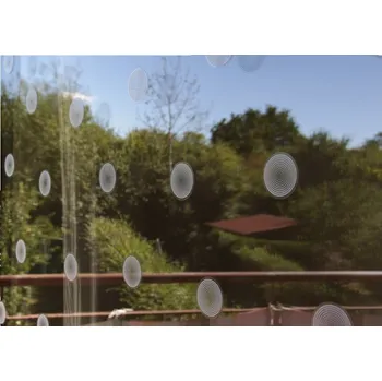 samolepka Zelená domácnost Samolepky kolečka - bílé pruhy - 40 ks