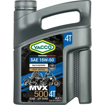 Motorový olej Yacco MVX 500 4T 15W-50 4l