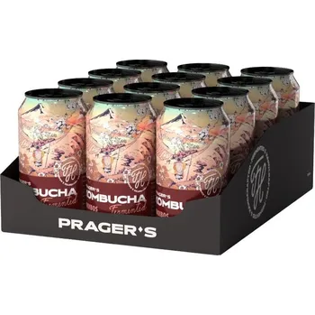 Limonáda PRAGER'S Kombucha Rooibos - 12x330ml