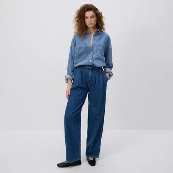 Dámské džíny Reserved - Džíny barrel leg - modrá - 631HF-55J - 631HF-55J-44