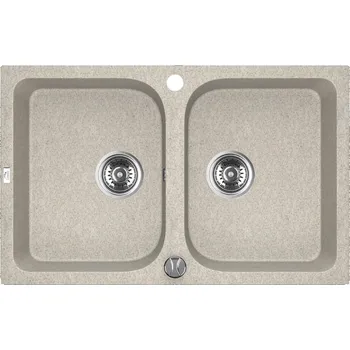 Laveo CELIA SBC_420T Dvojdřez, granit béžová