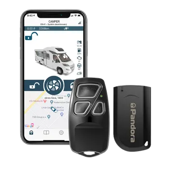 Příslušenství ke karavanu Pandora CAMPER - GSM alarm pro malé obytné vozy pro karavany s online mobilní aplikací a autorizovanou montáží