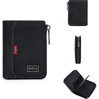 Peněženka Pánská RFID peněženka Baellerry – zip, kapsa, foto přihrádka Barva (Varianta): Černá