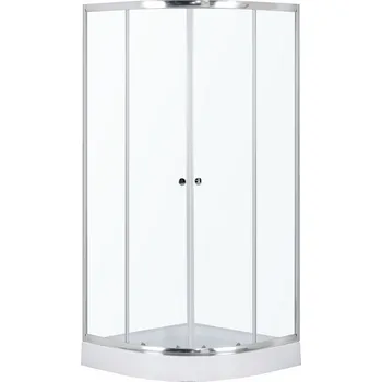 Kerra Leo čtvrtkruhový 80 x 80 cm kout čirý