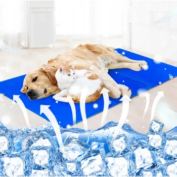 Pelíšek pro psa Sternhoff podložka pro psa modrá 90 cm x 50 cm