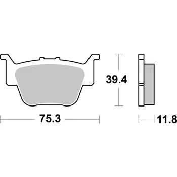 Brzdová destička Sada brzdových destiček, vždy 4 kusy v sadě BREMBO 07HO69SD