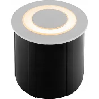 Nájezdové schodišťové svítidlo kulaté bílé LED teplá bílá IP65 Maytoni