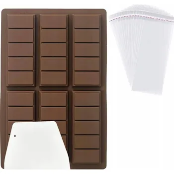 Forma na pečení SILIKONOVÁ FORMA NA ČOKOLÁDU, PRALINKY, LED, VOSK – VELKÁ