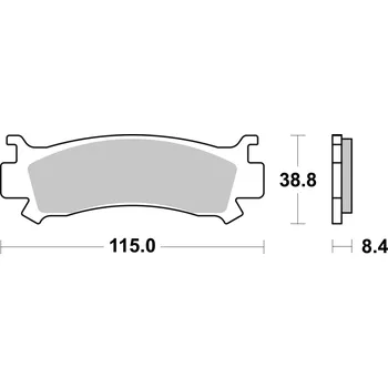 Brzdová destička Sada brzdových destiček, vždy 4 kusy v sadě BREMBO 07HO68SD