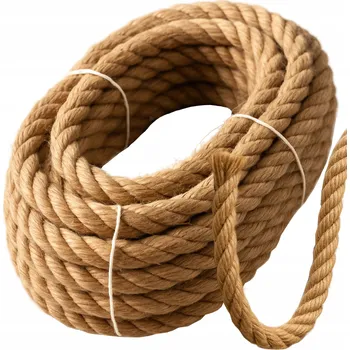 Lany Jutový provaz 20mm dekorativní NÁMOŘNICKÝ stavební ŠŇŮRA lano přírodní 10m