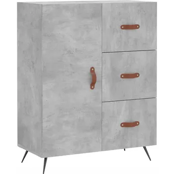 Komoda Skříňka do obývacího pokoje 3S + 2D Šedá beton 69,5x34x90cm