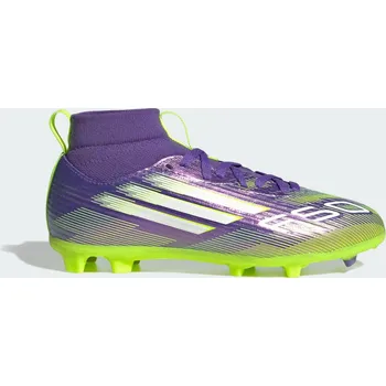 Kopačky ADIDAS Dětské kopačky F50 League Mid Firm/Multi-Ground 30 BÍLÁ|FIALOVÁ|ŽLUTÁ