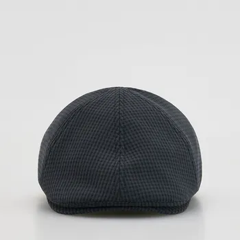 Čepice Reserved Čepice bekovka s pepitovým potiskem tmavě šedá L