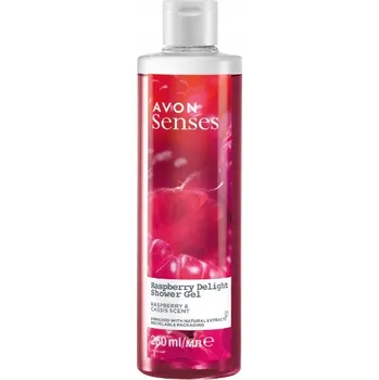 Sprchový gel AVON Senses Raspberry Delight sprchový gel malina a černý rybíz