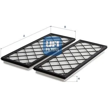 Kabinový filtr Filtr vzduchu v interiéru UFI 53.519.00