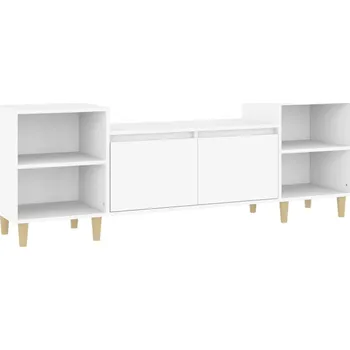 Televizní stolek TV stolek Eukalyptus 160x35x55 bílý