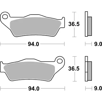 Brzdová destička Sada brzdových destiček, vždy 4 kusy v sadě BREMBO 07HD21SP