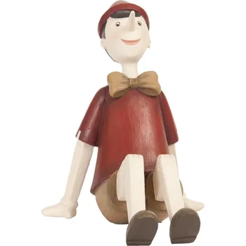 Bytová dekorace Dekorativní soška sedícího Pinocchio - 15*11*14 cm