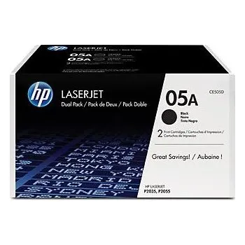 HP 05A Black Toner (2x2300 stran) - originální
