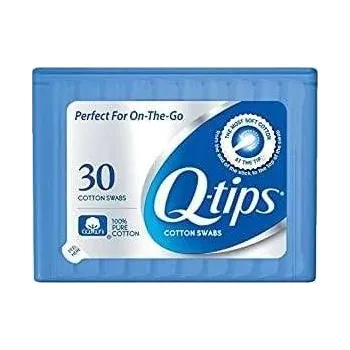 Vatová tyčinka Q-tips, Vatové tyčinky, Cestovní balení, 30 tyčinek