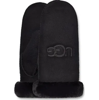 Rukavice Dámské Rukavice UGG W SHEEPSKIN EMBROIDER MITTEN 20932-BLK – Černá S/M