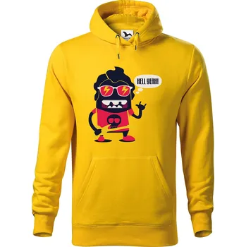 Pánská mikina DOBRÝ TRIKO Pánská mikina s potiskem Rockstar Velikost pánské mikiny: 3XL, Barva: Žlutá