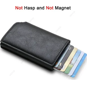 Peněženka Slim peněženka s RFID ochranou a automatickým vysouváním karet Barva (Varianta): Černá