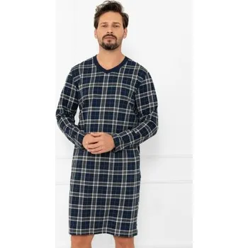 Pánská noční košile Noční košile Italian Fashion Andreas - bavlna Tmavě modrá 4XL
