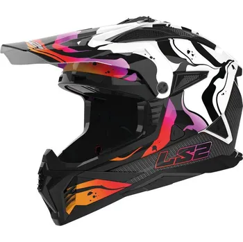 Helma na motorku LS2 přilba FAST II MX708 Wash white - XL