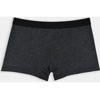 Boxerky Pánské boxerky BB005 - M / tmavě šedý melír