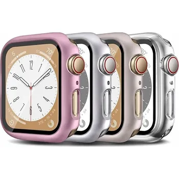 Pouzdro na mobilní telefon Pouzdro pro Apple Watch SE/6/5/4 40 mm – kompletní ochrana + 4x temperované sklo
