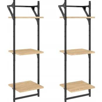 police Nástěnná police dub sonoma 30x25x100 cm