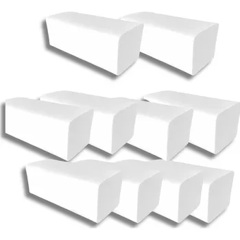 Papírový ručník Papírové ručníky skládané ZZ Bio BÍLÉ 25g SILNÉ CELULÓZA 1vrstvé 25x23 cm 2000 ks