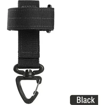 Ledvinka Taktická klíčenka s karabinou – na opasek, lano, rukavice Barva (Varianta): Černá