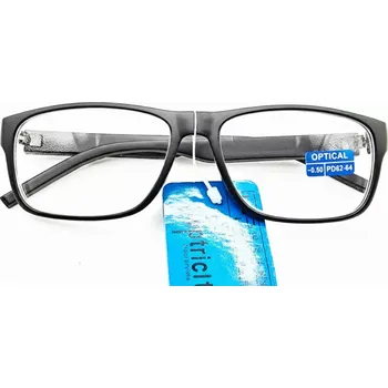 Dioptrické brýle SURGLASS DE LUXE na dálku MÍNUSOVÉ, dioptrie -0,5 černé plastové rámečky (Brýle do dálky, krátkozrakost, dálkové brýle, mínusové brýle, do dálky)