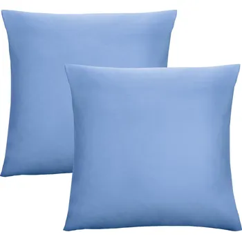Povlečení Biberna Žerzejový potah na polštář, 2 kusy (modrá, 80x80)
