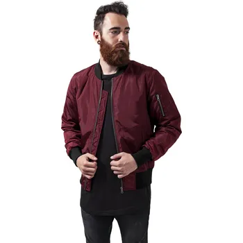 Dámský bomber Bunda 2-Tone Bomber Jacket vínová/černá Urban Classics tmavě červená 1751002