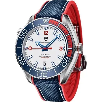 Hodinky Automatické hodinky PAGANI DESIGN – nerez, voděodolné Barva (Varianta): Bílá