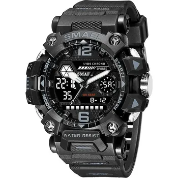 Hodinky Odolné sportovní hodinky pro muže – chronograf a alarm Barva (Varianta): Černá