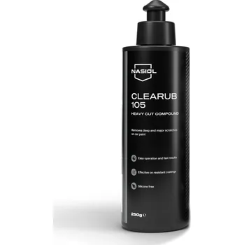 Motokosmetika NASIOL CLEARUB 105-S leštící pasta, silná, 250g