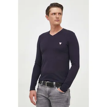 Pánské tričko Tričko s dlouhým rukávem Guess M2YI08.J1314 námořnická modř 59X, vel. XL