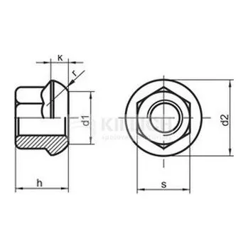 Matice matice 18x1.5 BEZ PÚ /8/ kolová SW24 DIN 74361A