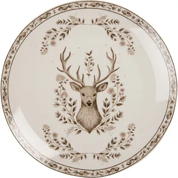 Talíř Porcelánový jídelní talíř s jelenem Gentle Wilderness - Ø 26*2 cm