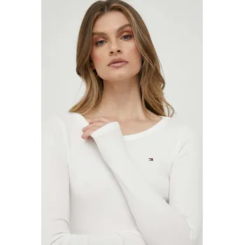 Oblečení a móda Tričko s dlouhým rukávem Tommy Hilfiger WW0WW38869 béžová 01X, vel. M