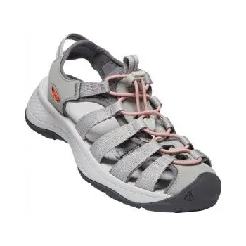 Dámské sandále KEEN ASTORIA WEST SANDAL WOMEN grey/coral US 10,5 / EU 41,0 / UK 8 / 27,5 cm; Šedá obuv + DÁREK DLE VÝBĚRU!