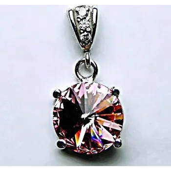 Přívěsek Stříbrný přívěšek, krystal Swarovski, barva light rose, šperky s krystaly, P 1188/2