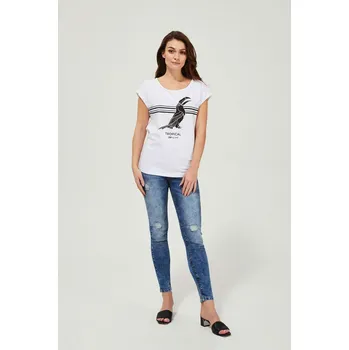 Pánské džíny Džíny se středním pasem s oděrkami Marisse černá | modrá | bílá | světle modrá | vícebarevná 1635575