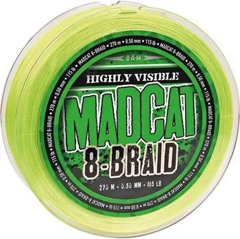 Madcat Splétaná Šňůra 8- Braid - Průměr 0,60 mm / Nosnost 61,2 kg / Návin 270 m