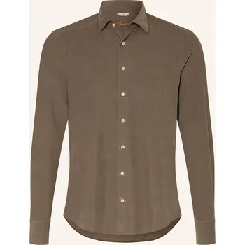 Pánská košile Stenströms Pánská Manšestrová Košile Slim Fit, khaki, 44