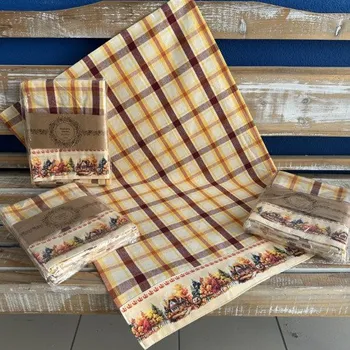 Utěrka Texicop s.r.o. Bavlněná utěrka - CHALOUPKY/JEŽEČEK - 3ks barva: klasik - 3ks